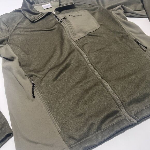 Men’s Forest Green Full Zip Columbia Interchange Jacket Medium - Picture 5 of 10